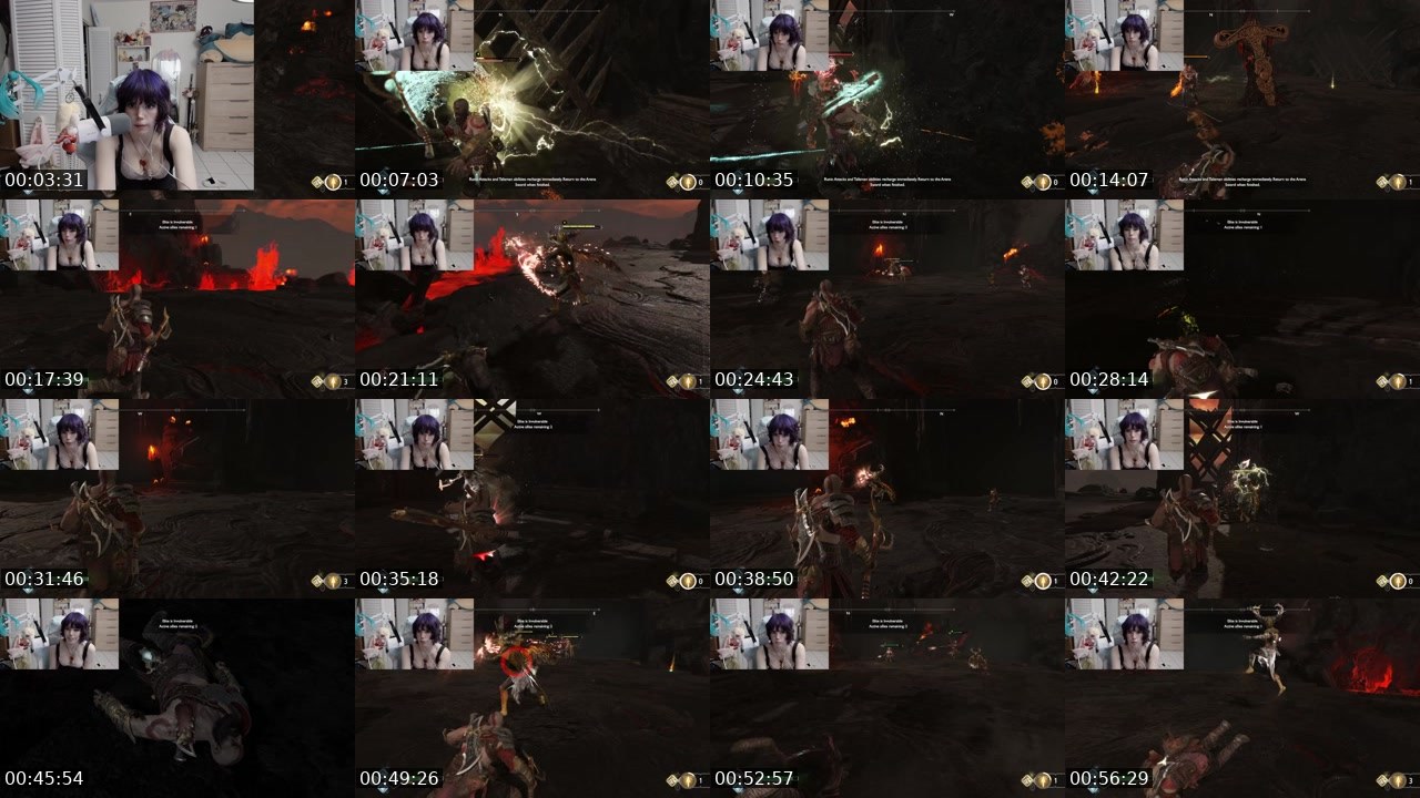 Contact-sheet preview of chickenburgerbaby's Twitch recording