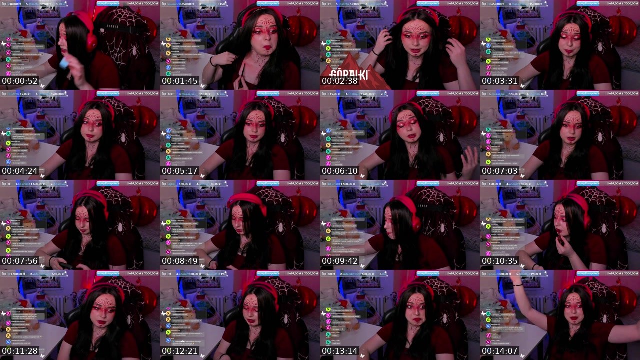Contact-sheet preview of Notii_'s Twitch recording