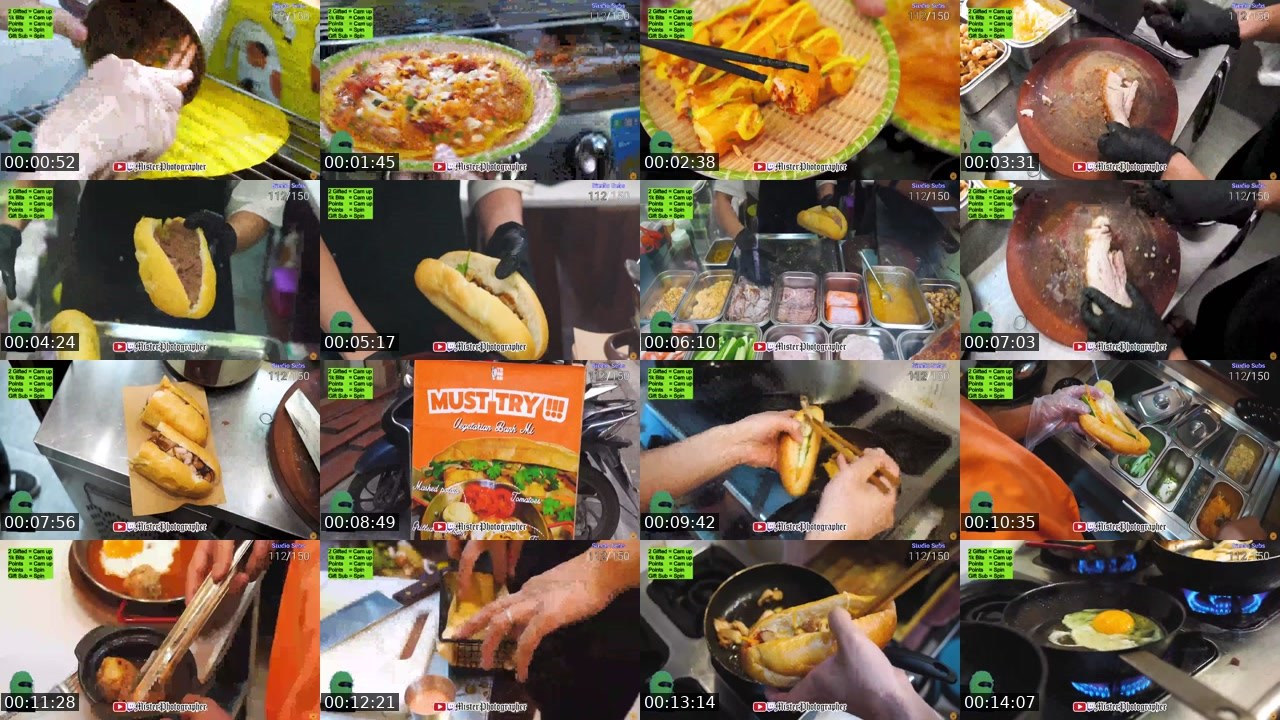 Contact-sheet preview of MisterPhotographer's Twitch recording