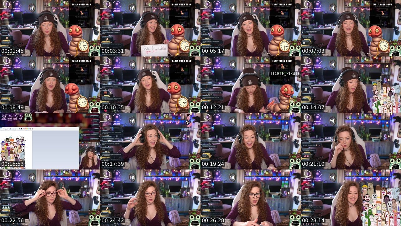 Contact-sheet preview of EmmaGracelesss's Twitch recording