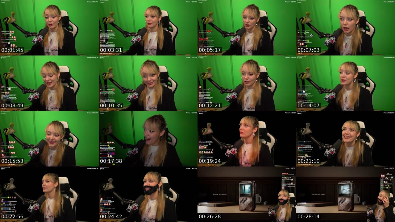 Contact-sheet preview of PrimalaVera's Twitch recording