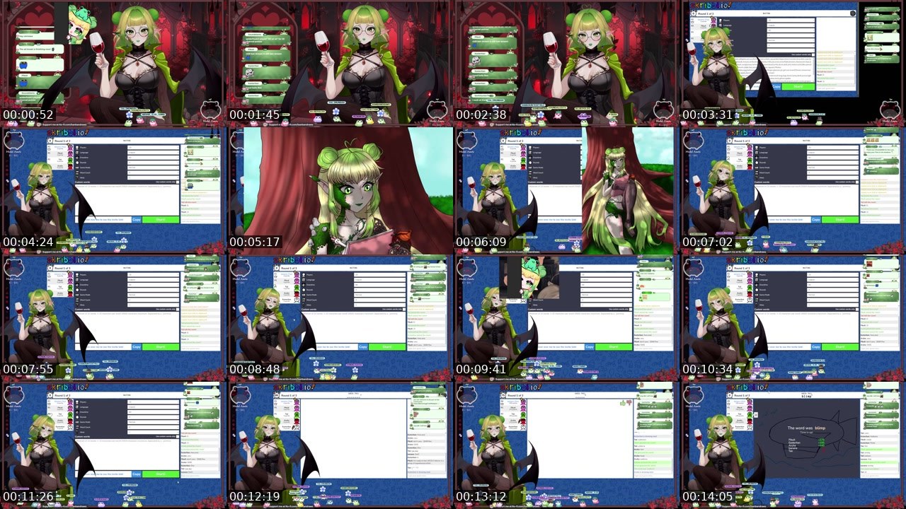 Contact-sheet preview of banbandraws's Twitch recording