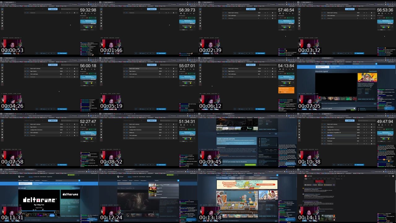 Contact-sheet preview of alena_slivka's Twitch recording