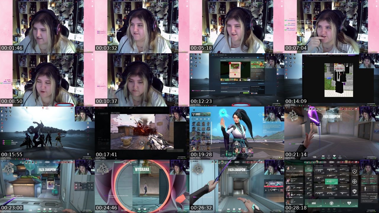 Contact-sheet preview of x_misia_ks's Twitch recording