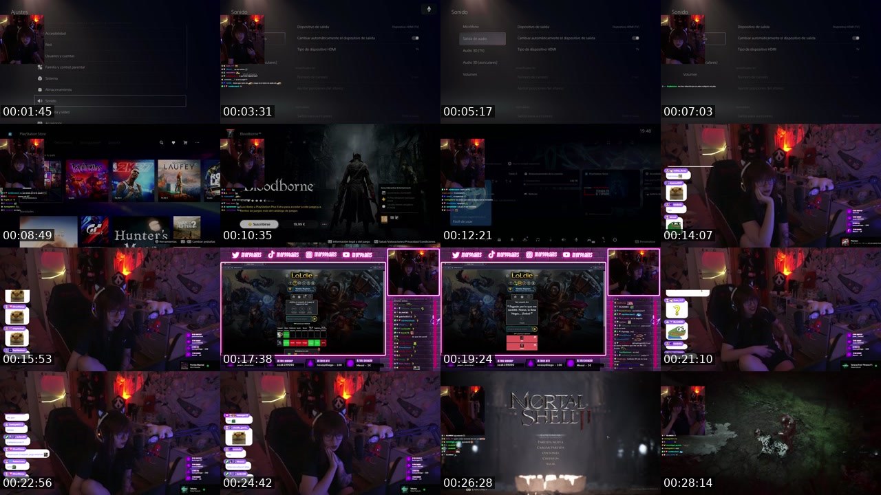 Contact-sheet preview of Morphains's Twitch recording