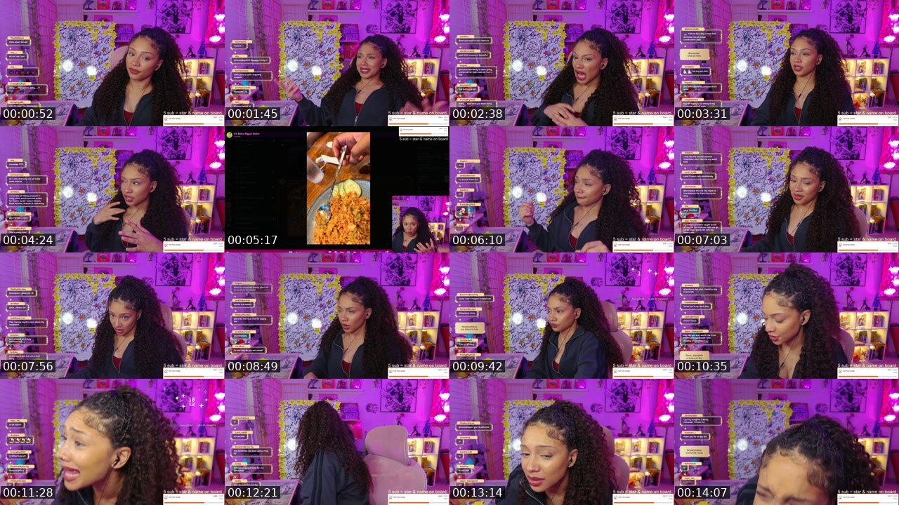 Contact-sheet preview of Rinnegoddess's Twitch recording