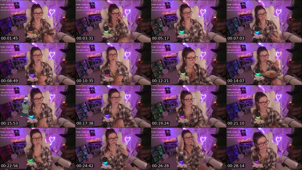 Contact-sheet preview of JFHailey's Twitch recording