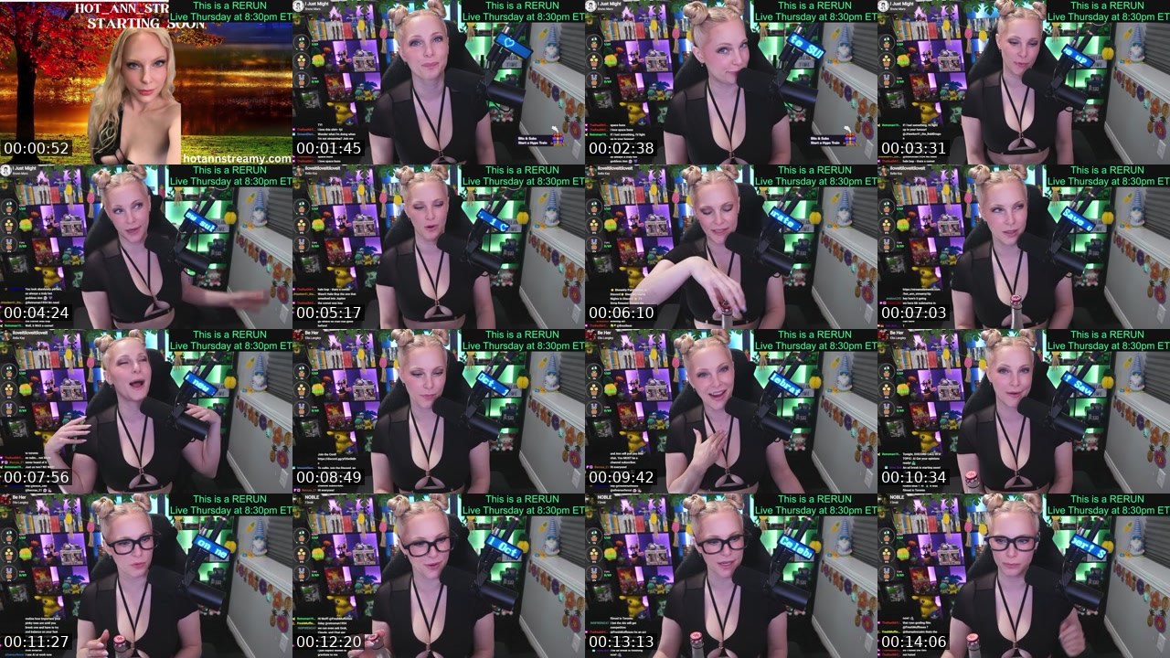Contact-sheet preview of Hot_Ann_Streamy's Twitch recording