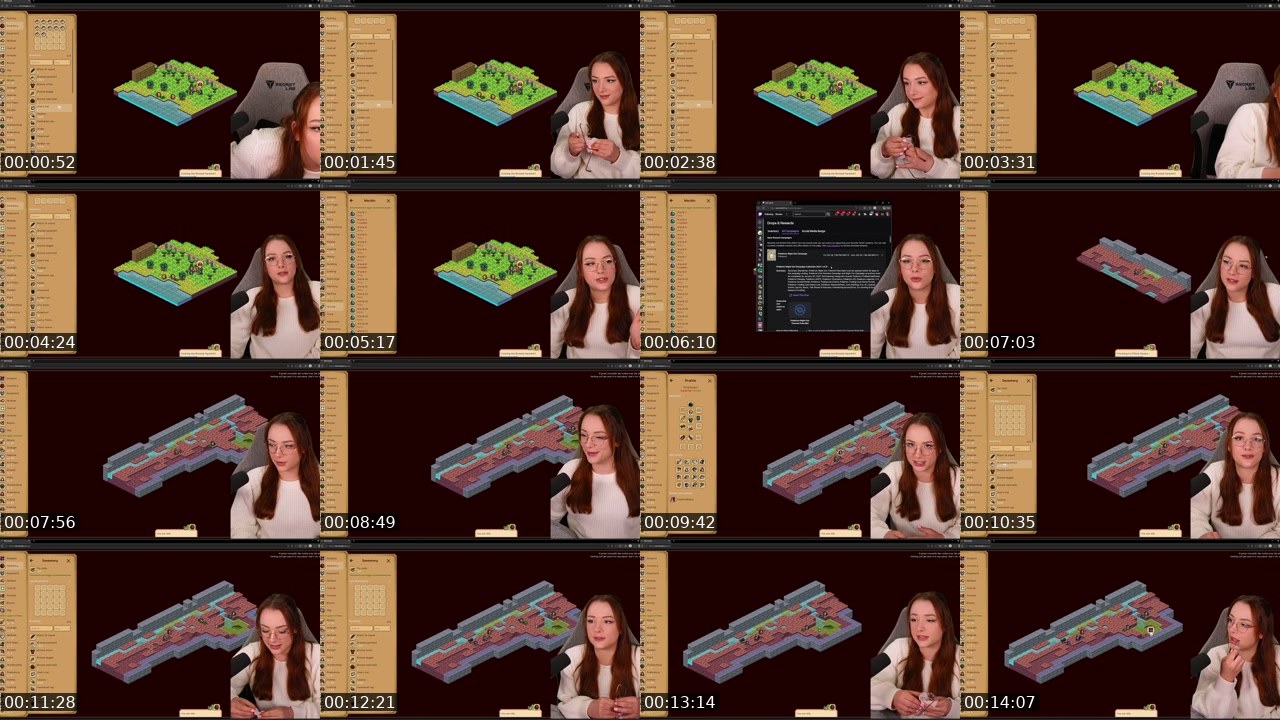Contact-sheet preview of MadameDiablo's Twitch recording