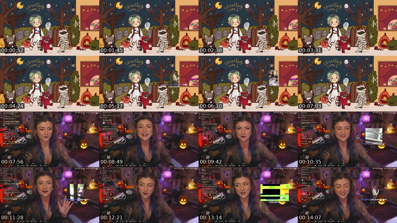 Contact-sheet preview of maisy's Twitch recording