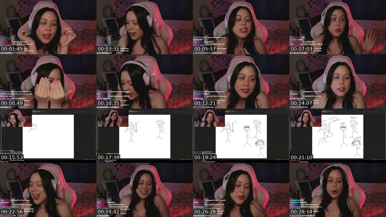 Contact-sheet preview of belflower_'s Twitch recording
