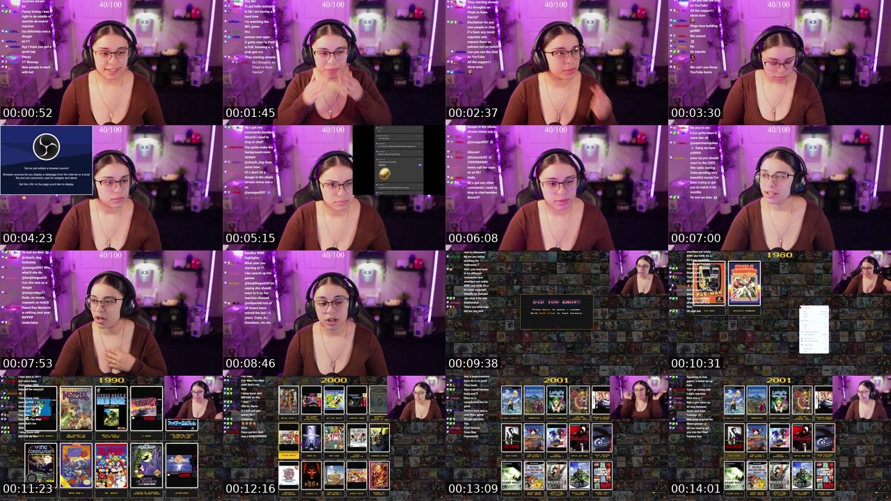 Contact-sheet preview of mjwithoutspiderman's Twitch recording