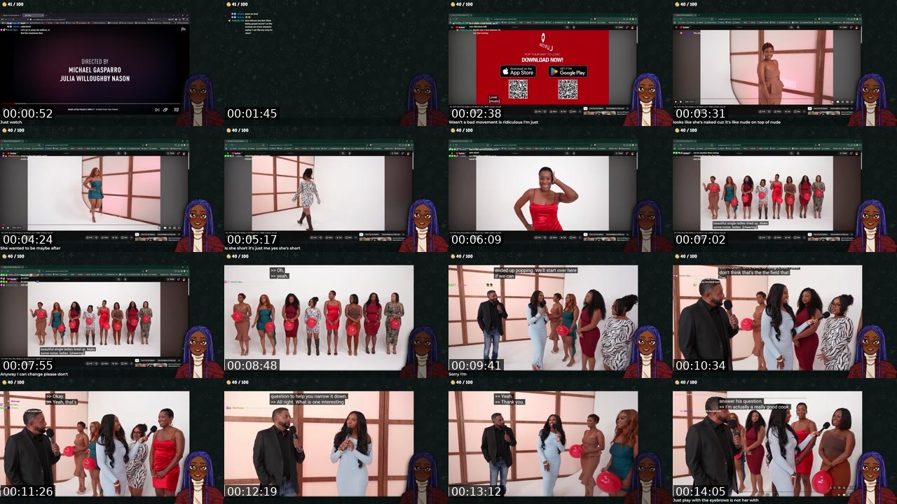 Contact-sheet preview of ItsMarigoldx's Twitch recording
