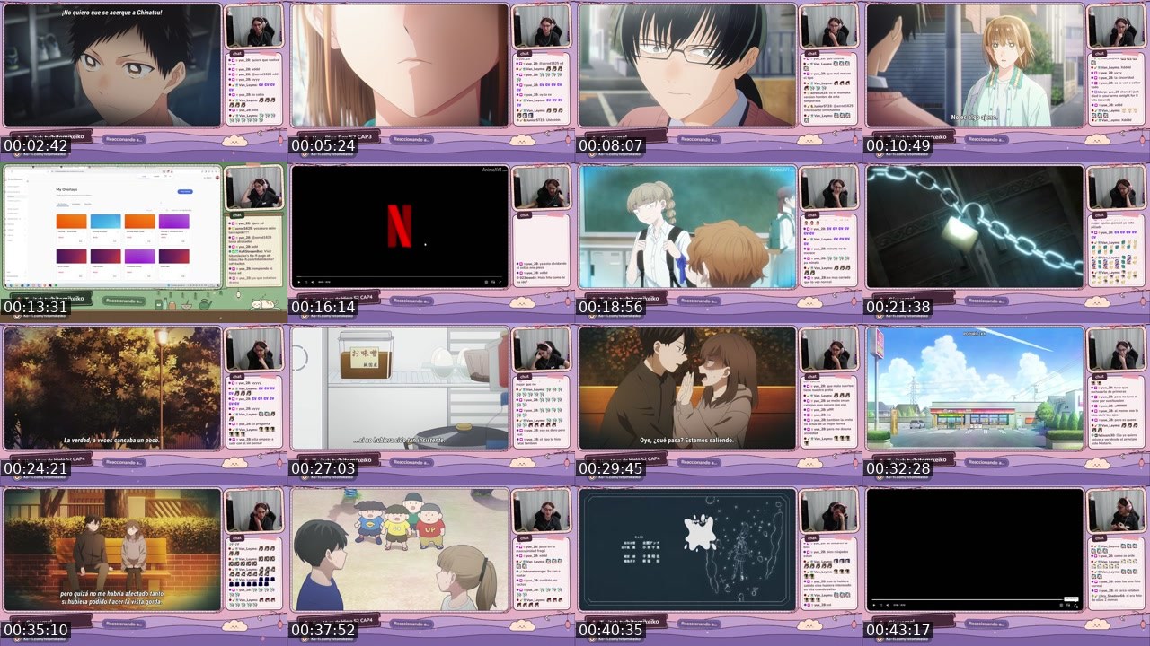 Contact-sheet preview of hitomikeiko's Twitch recording