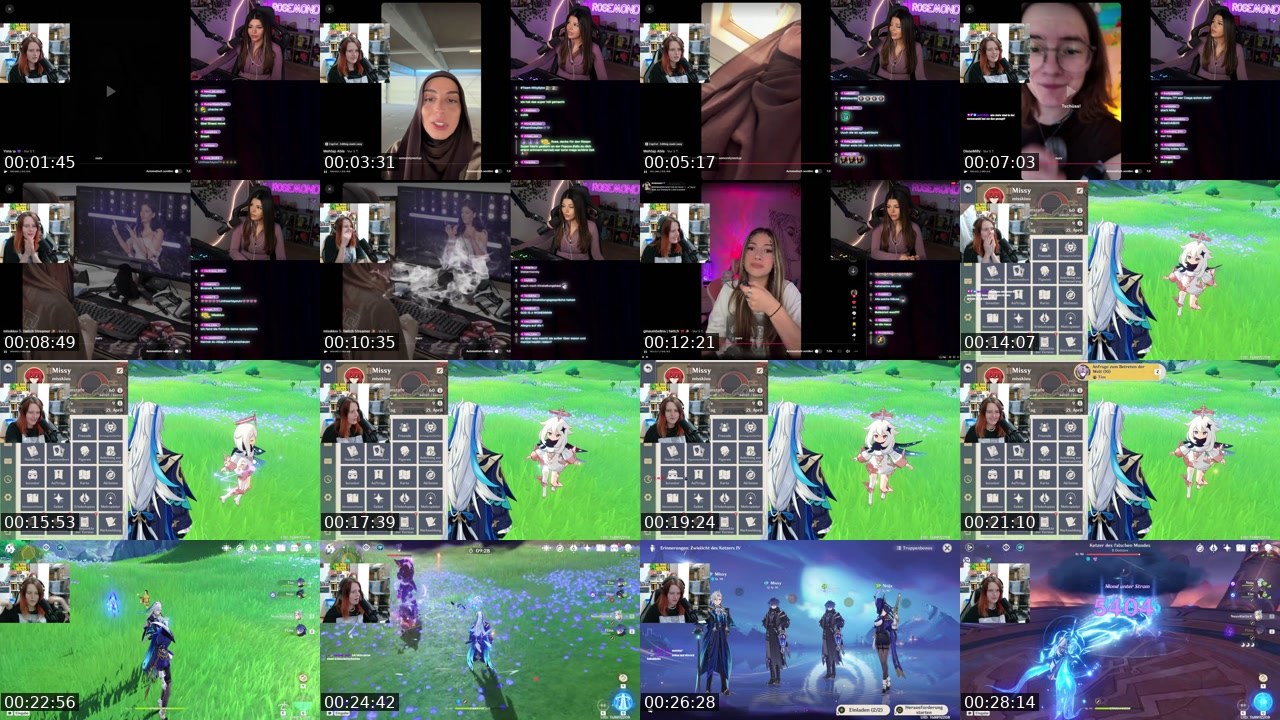 Contact-sheet preview of misskiuu's Twitch recording