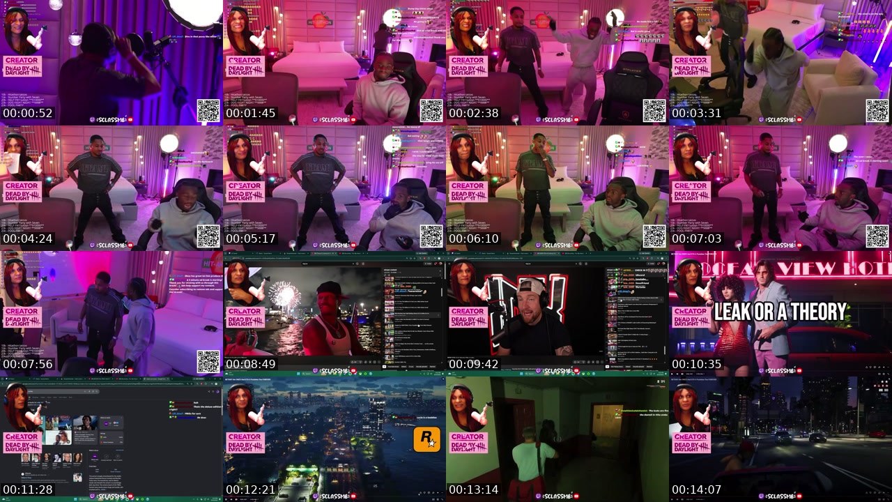 Contact-sheet preview of sclassmb's Twitch recording