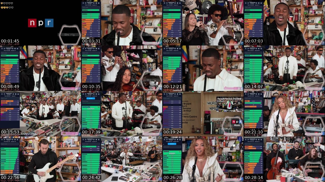 Contact-sheet preview of JaniLovie's Twitch recording