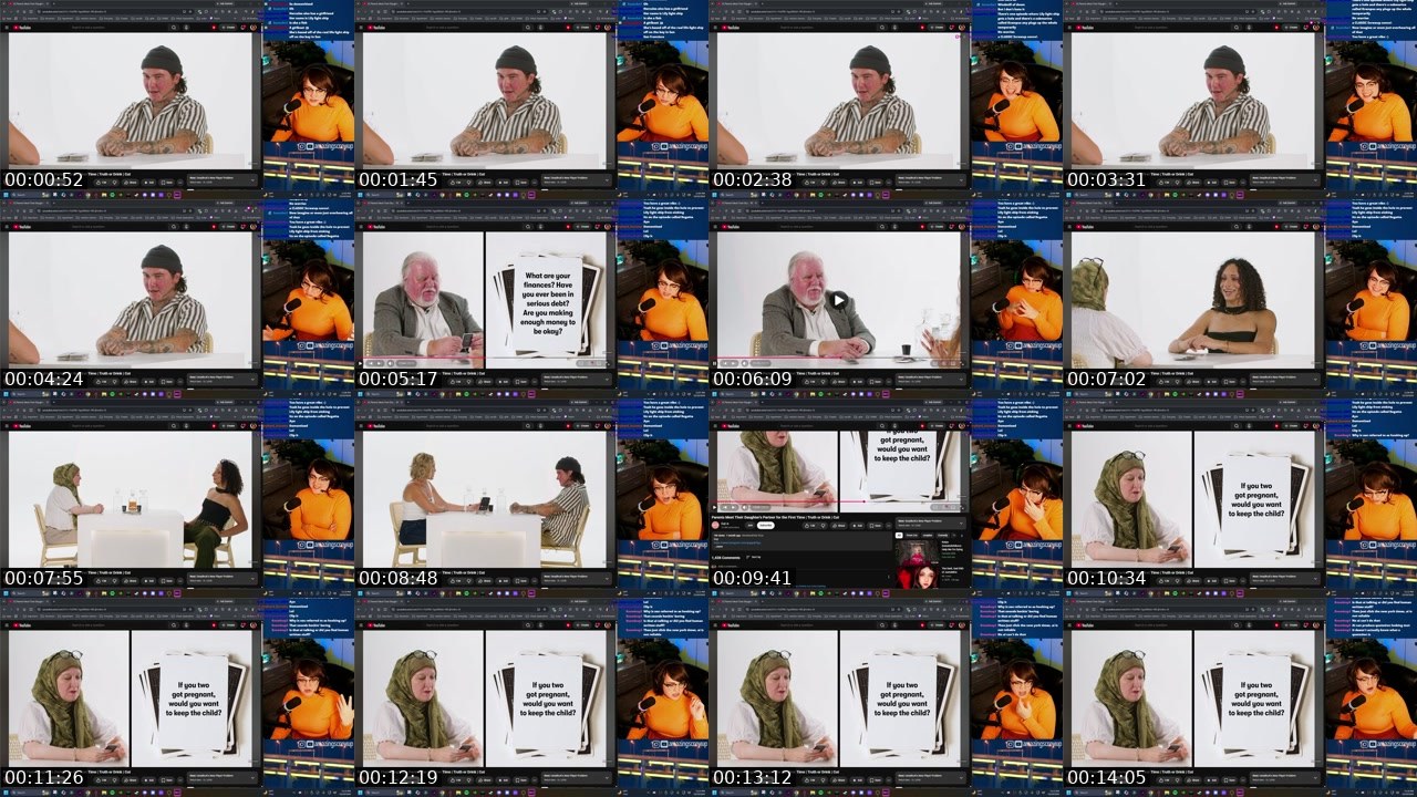 Contact-sheet preview of TheAmazingScrewup's Twitch recording