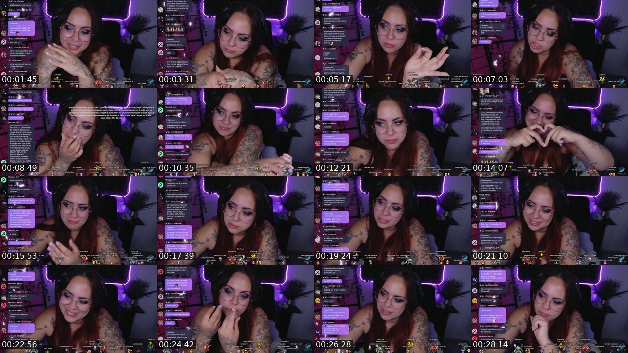Contact-sheet preview of Luunaa_TV's Twitch recording