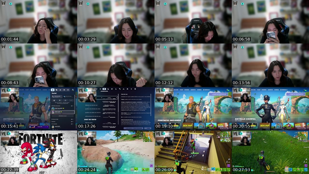 Contact-sheet preview of GALA_zo's Twitch recording