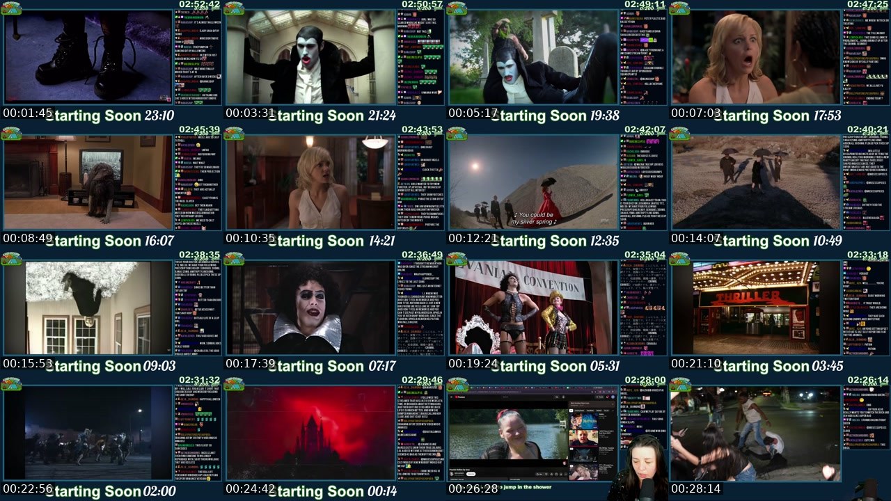 Contact-sheet preview of Kaceytron's Twitch recording