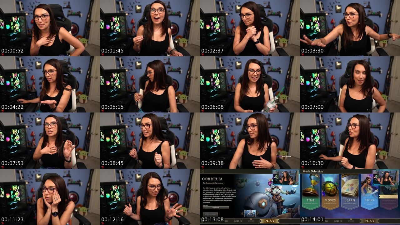Contact-sheet preview of TrishaHershberger's Twitch recording