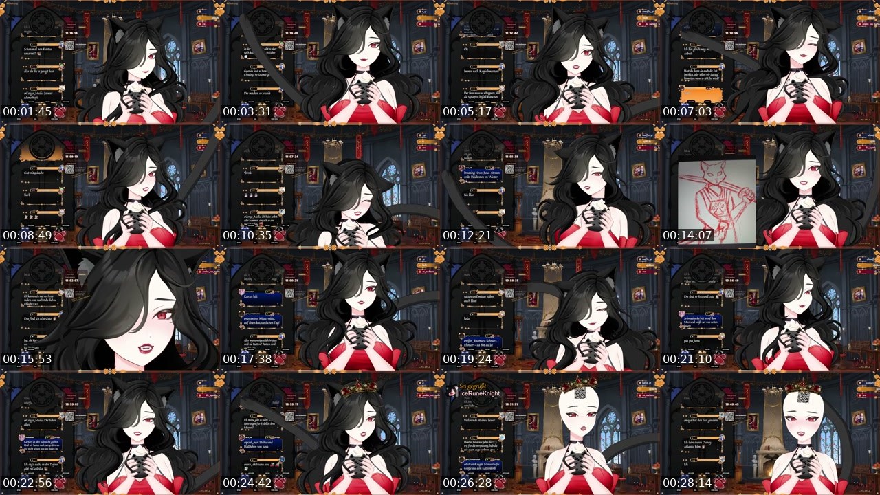 Contact-sheet preview of JunaFurkuro's Twitch recording