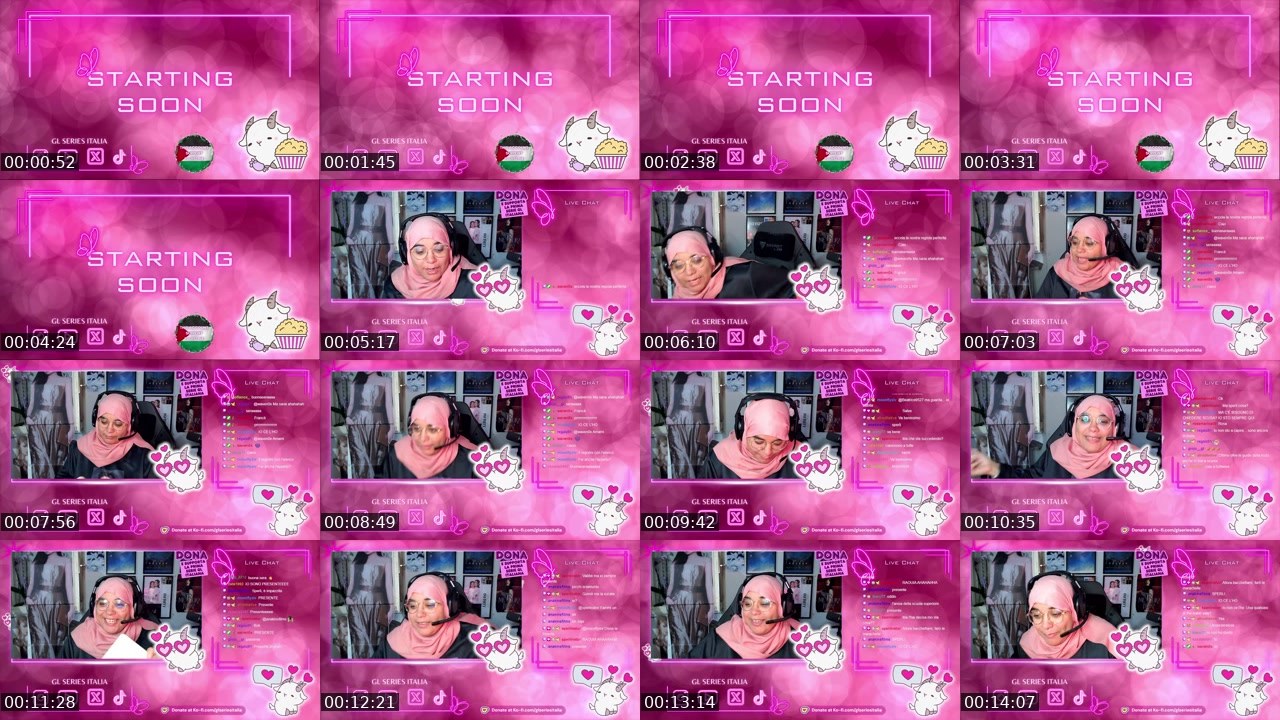 Contact-sheet preview of SFUNCLUB's Twitch recording