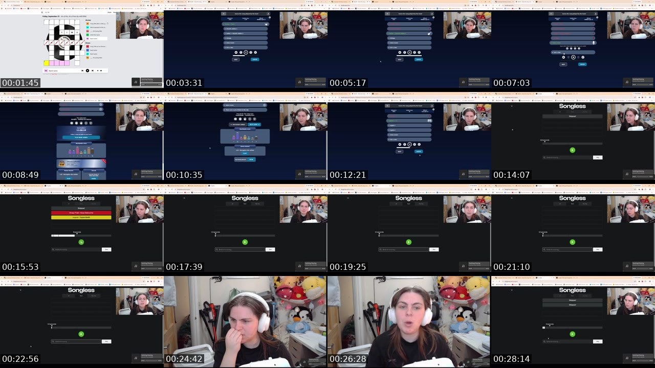 Contact-sheet preview of ilovecapybarasssss's Twitch recording