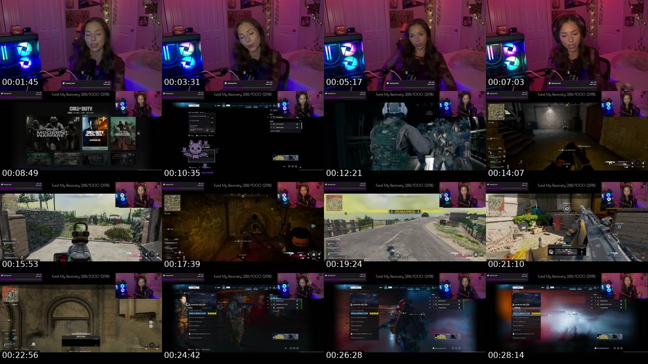 Contact-sheet preview of graveyardmary's Twitch recording