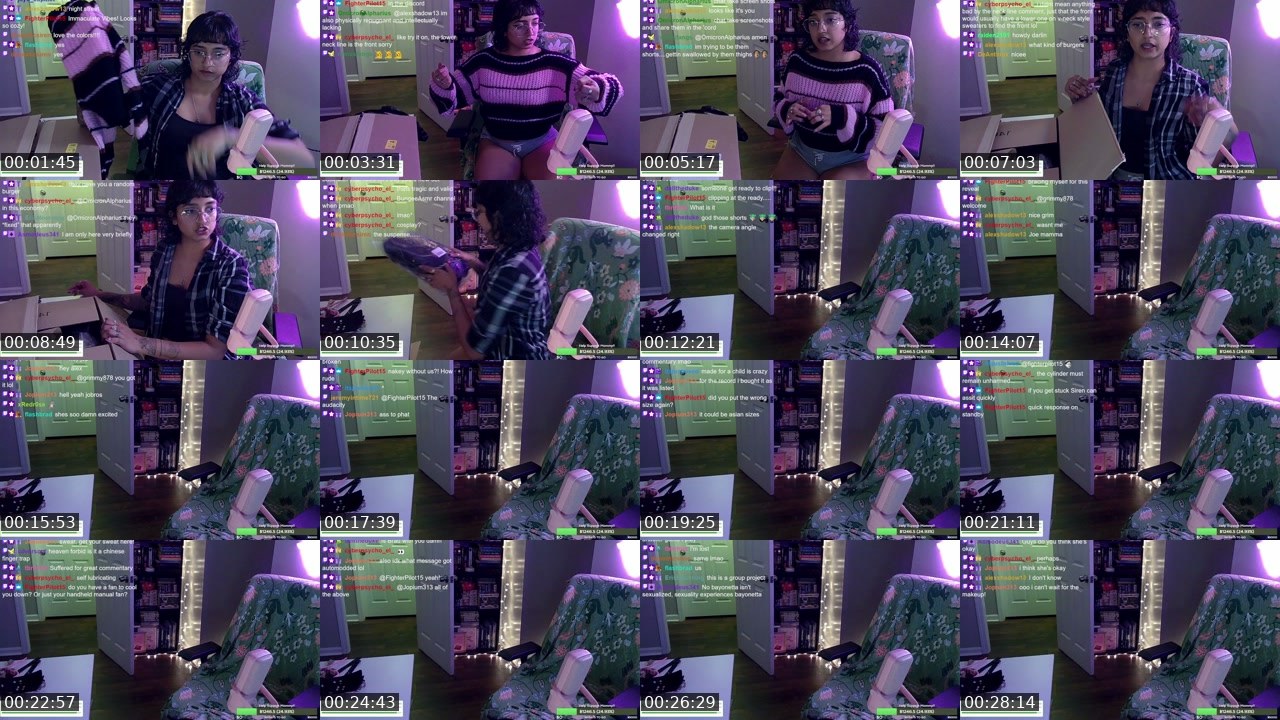 Contact-sheet preview of BungeeMFGum's Twitch recording
