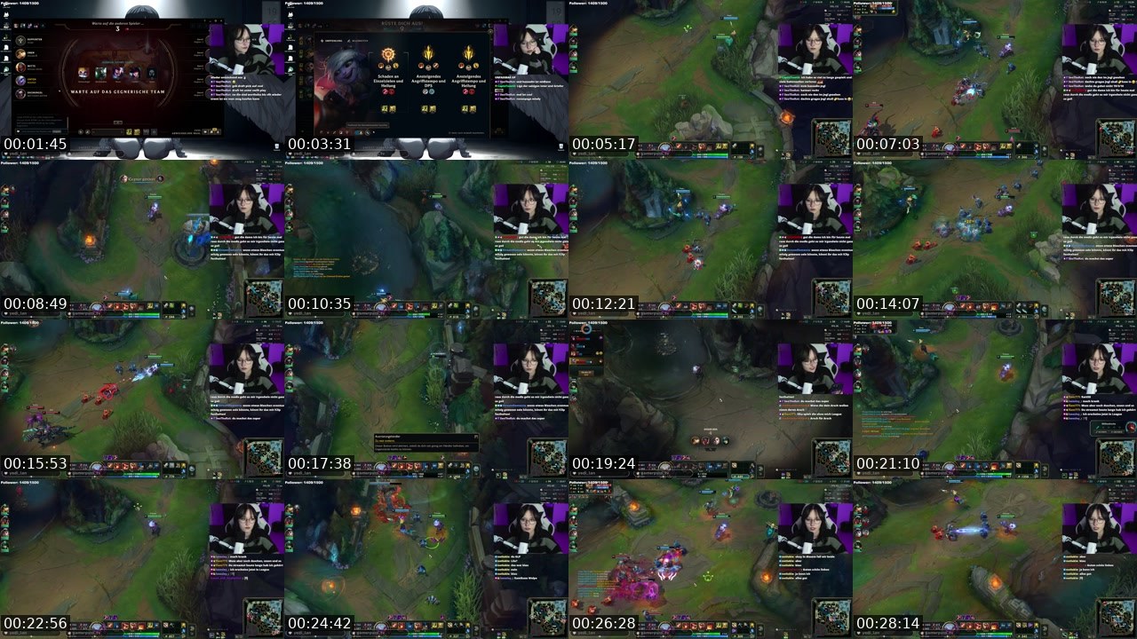 Contact-sheet preview of Weeelpe's Twitch recording