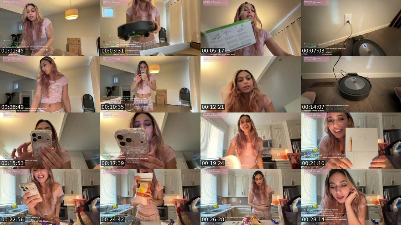Contact-sheet preview of KiaraIRL's Twitch recording