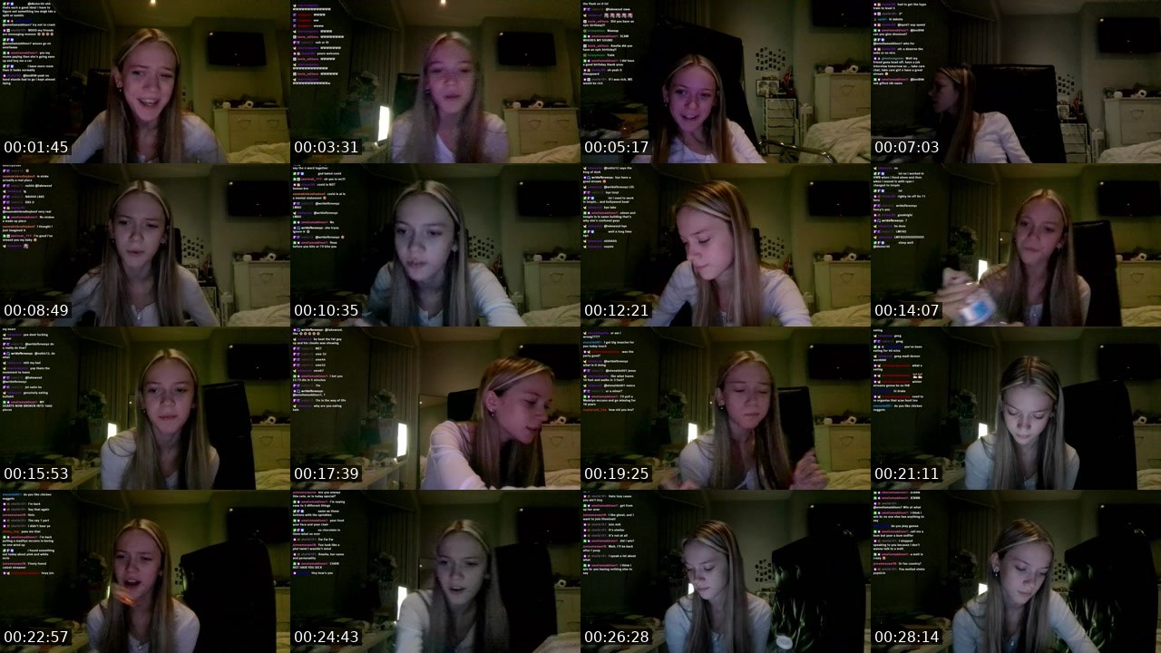 Contact-sheet preview of vineless's Twitch recording