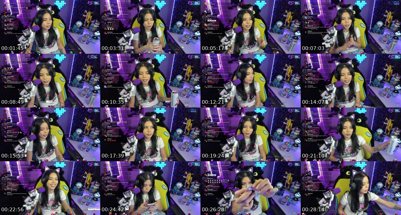 Contact-sheet preview of JosClaps's Twitch recording