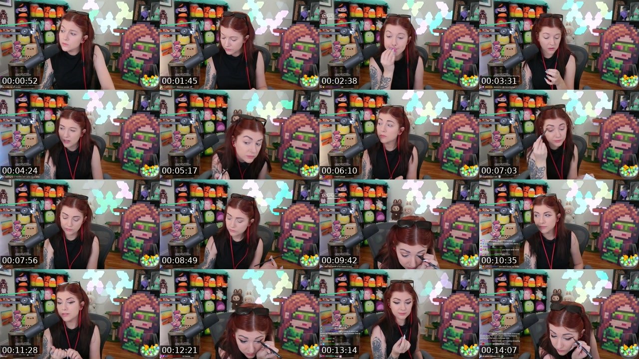 Contact-sheet preview of Cahlaflour's Twitch recording