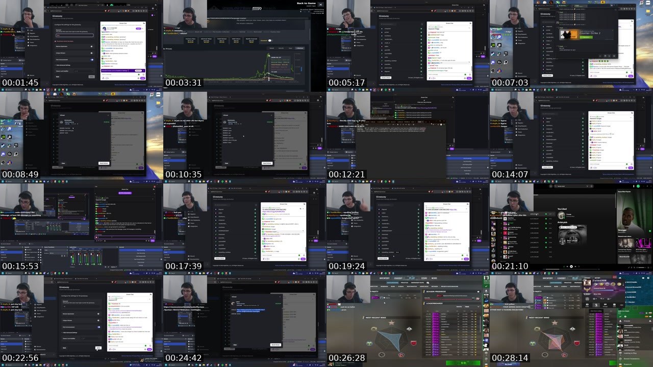 Contact-sheet preview of ItzMellonCS's Twitch recording