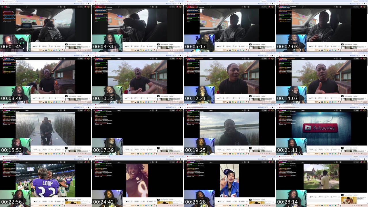 Contact-sheet preview of CodeChill504's Twitch recording