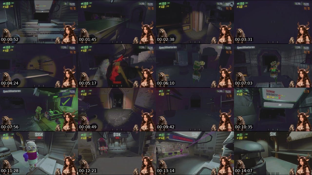 Contact-sheet preview of DemiiSweetie's Twitch recording