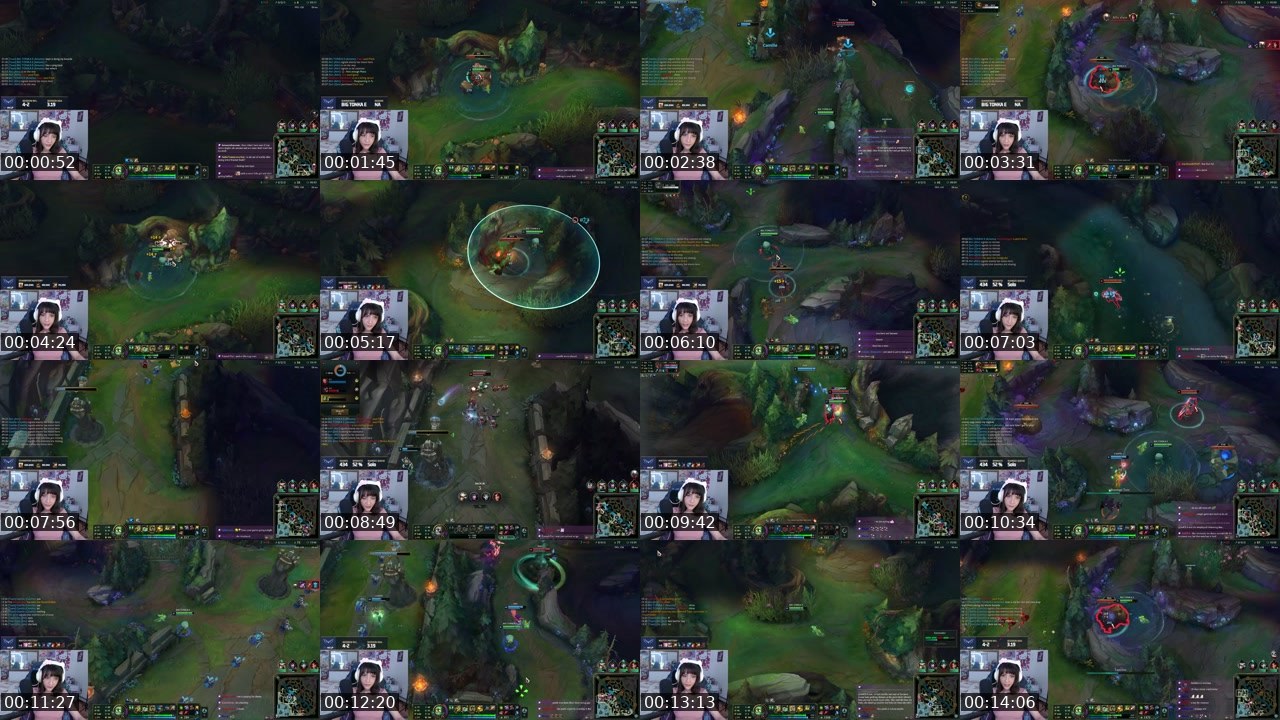 Contact-sheet preview of emiliacosplay's Twitch recording