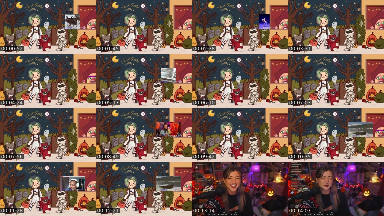 Contact-sheet preview of maisy's Twitch recording