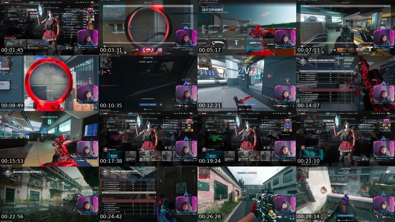 Contact-sheet preview of ThatStatKat's Twitch recording