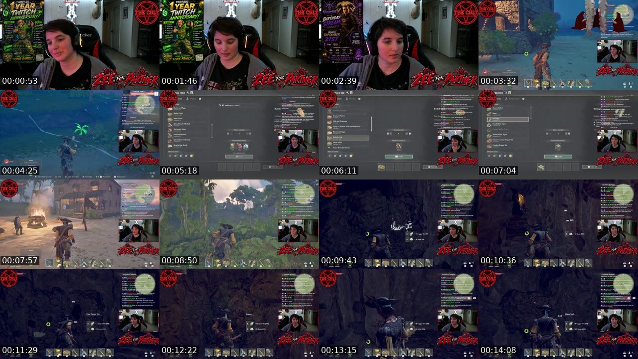 Contact-sheet preview of ambam219's Twitch recording
