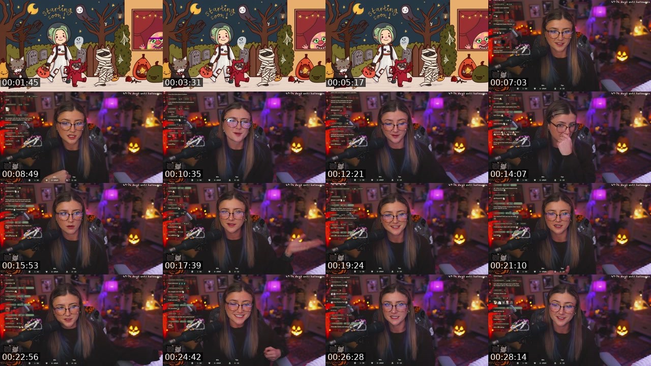 Contact-sheet preview of maisy's Twitch recording