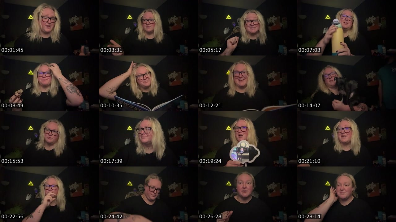 Contact-sheet preview of xo__CherryBomb's Twitch recording