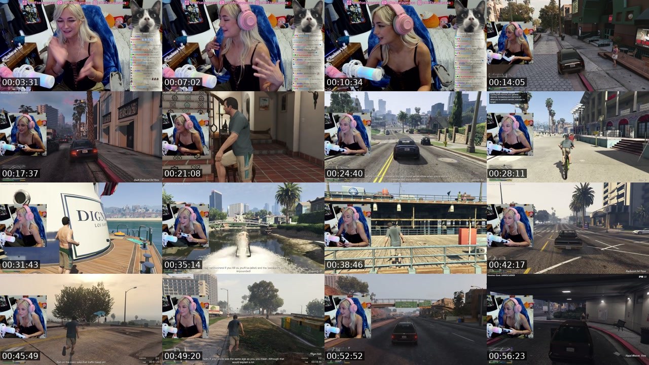 Contact-sheet preview of chelseayea's Twitch recording