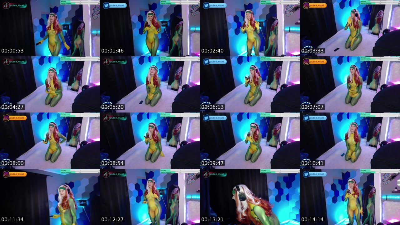 Contact-sheet preview of Leah_Ayame's Twitch recording