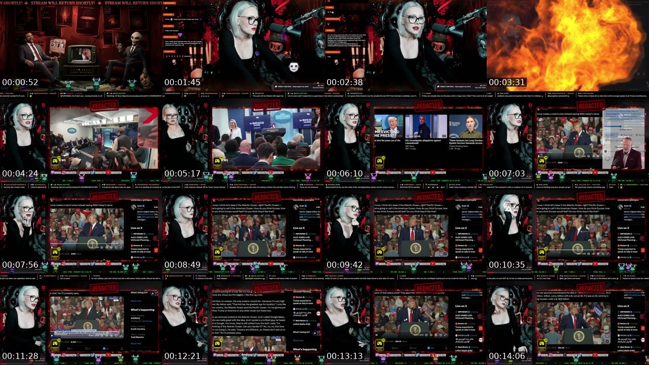 Contact-sheet preview of sadgirl's Twitch recording