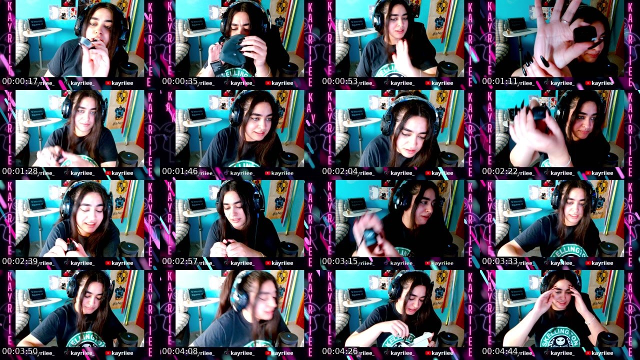 Contact-sheet preview of kayriiee_'s Twitch recording