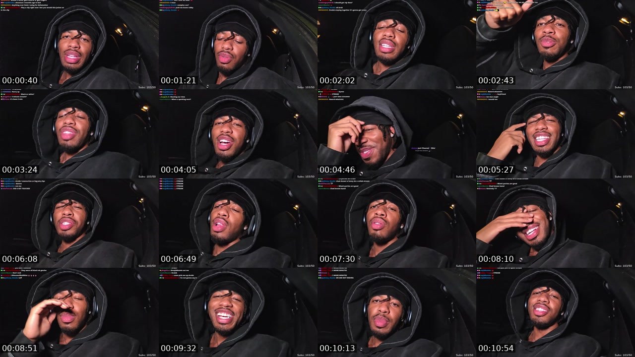 Contact-sheet preview of drxidz's Twitch recording